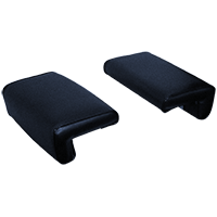 UCA82353   Arm Rest Pair---Black Vinyl---Wood Back